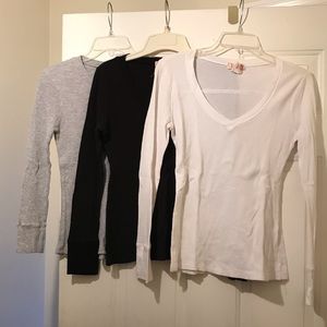 Set of 3 long sleeve thermal shirts